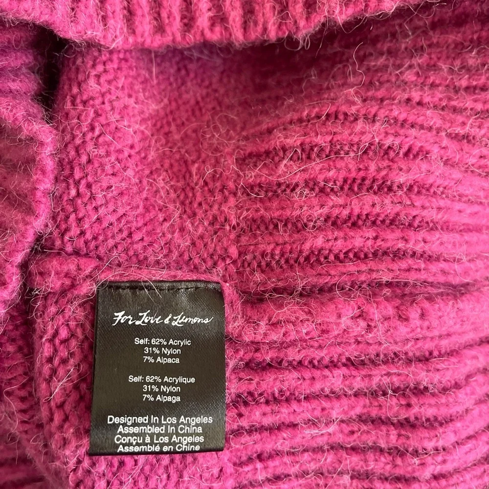 For Love & Lemons Knitz Dylan Oversized Sweater